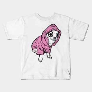 Pink Chihuahua Hoodie Kids T-Shirt